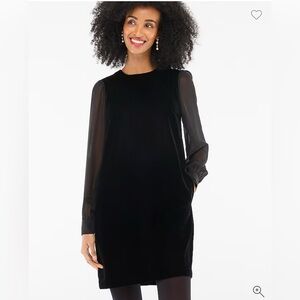 NWT! J.Crew Velvet Mini Dress